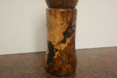 SOLD  #Item G128 front view Spalted and acrylic peppermill Ptice $85.00
