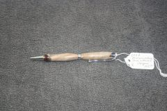 SOLD Item # D129 Petrified Maple Burl and Acrylic S/ L chrome Pen $25.00
